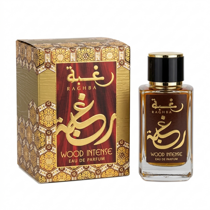 Raghba Wood Intense Lattafa Masculino 100ml